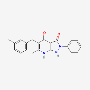 6-methyl-5-(3-methylbenzyl)-2-phenyl-1H-pyrazolo[3,4-b]pyridine-3,4(2H,7H)-dione