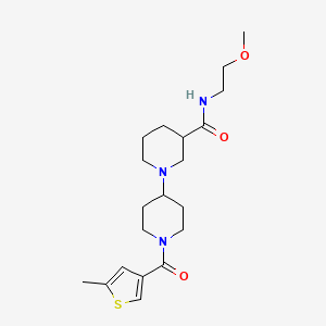 N-(2-methoxyethyl)-1'-[(5-methyl-3-thienyl)carbonyl]-1,4'-bipiperidine-3-carboxamide