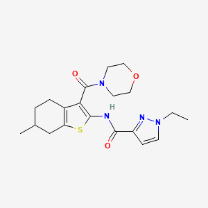 1-ethyl-N-[6-methyl-3-(4-morpholinylcarbonyl)-4,5,6,7-tetrahydro-1-benzothien-2-yl]-1H-pyrazole-3-carboxamide