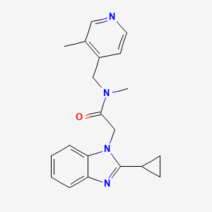 2-(2-cyclopropyl-1H-benzimidazol-1-yl)-N-methyl-N-[(3-methylpyridin-4-yl)methyl]acetamide