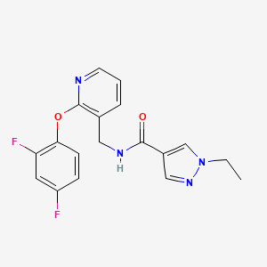 N-{[2-(2,4-difluorophenoxy)pyridin-3-yl]methyl}-1-ethyl-1H-pyrazole-4-carboxamide