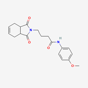 4-(1,3-dioxo-1,3,3a,4,7,7a-hexahydro-2H-isoindol-2-yl)-N-(4-methoxyphenyl)butanamide