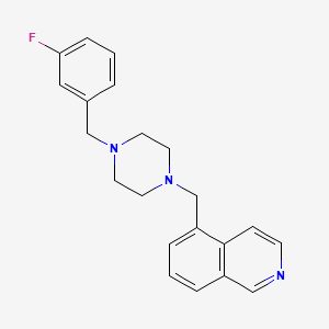 5-{[4-(3-fluorobenzyl)-1-piperazinyl]methyl}isoquinoline