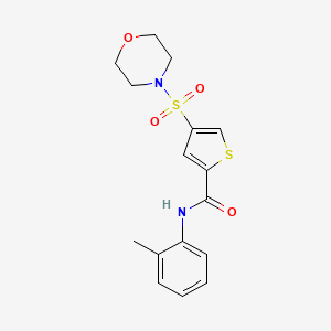 N-(2-methylphenyl)-4-(4-morpholinylsulfonyl)-2-thiophenecarboxamide