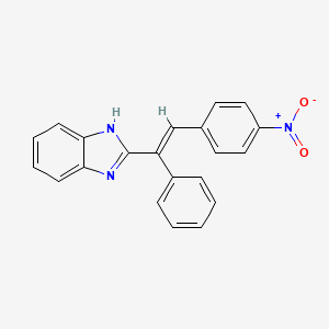 molecular formula C21H15N3O2 B5307582 2-[2-(4-nitrophenyl)-1-phenylvinyl]-1H-benzimidazole 