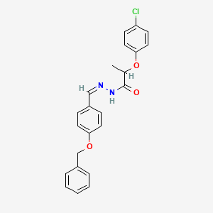 N'-[4-(benzyloxy)benzylidene]-2-(4-chlorophenoxy)propanohydrazide