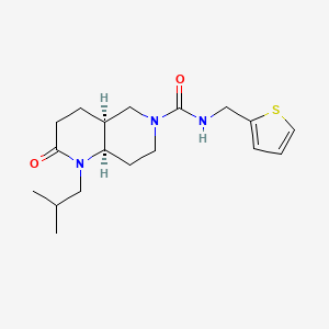 (4aS*,8aR*)-1-isobutyl-2-oxo-N-(2-thienylmethyl)octahydro-1,6-naphthyridine-6(2H)-carboxamide