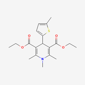 diethyl 1,2,6-trimethyl-4-(5-methyl-2-thienyl)-1,4-dihydro-3,5-pyridinedicarboxylate