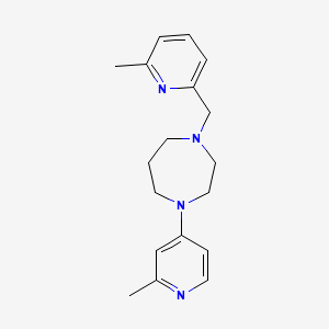 1-(2-methyl-4-pyridinyl)-4-[(6-methyl-2-pyridinyl)methyl]-1,4-diazepane