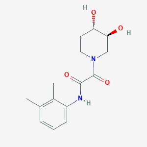 2-[(3S*,4S*)-3,4-dihydroxypiperidin-1-yl]-N-(2,3-dimethylphenyl)-2-oxoacetamide