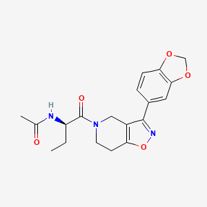 N-((1R)-1-{[3-(1,3-benzodioxol-5-yl)-6,7-dihydroisoxazolo[4,5-c]pyridin-5(4H)-yl]carbonyl}propyl)acetamide