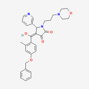 4-[4-(benzyloxy)-2-methylbenzoyl]-3-hydroxy-1-[3-(4-morpholinyl)propyl]-5-(3-pyridinyl)-1,5-dihydro-2H-pyrrol-2-one