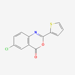 molecular formula C12H6ClNO2S B5307795 6-chloro-2-(2-thienyl)-4H-3,1-benzoxazin-4-one 