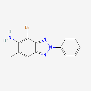 molecular formula C13H11BrN4 B5307815 4-bromo-6-methyl-2-phenyl-2H-1,2,3-benzotriazol-5-amine 