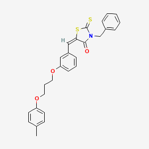 3-benzyl-5-{3-[3-(4-methylphenoxy)propoxy]benzylidene}-2-thioxo-1,3-thiazolidin-4-one