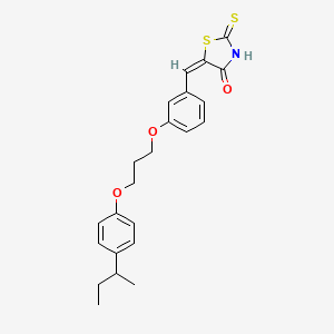 5-{3-[3-(4-sec-butylphenoxy)propoxy]benzylidene}-2-thioxo-1,3-thiazolidin-4-one