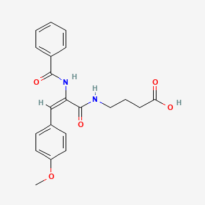 4-{[2-(benzoylamino)-3-(4-methoxyphenyl)acryloyl]amino}butanoic acid