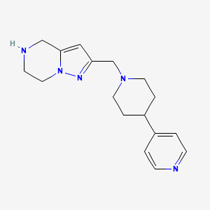 2-{[4-(4-pyridinyl)-1-piperidinyl]methyl}-4,5,6,7-tetrahydropyrazolo[1,5-a]pyrazine dihydrochloride