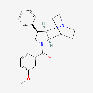 molecular formula C23H26N2O2 B5307878 (3R*,3aR*,7aR*)-1-(3-methoxybenzoyl)-3-phenyloctahydro-4,7-ethanopyrrolo[3,2-b]pyridine 