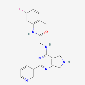 N~1~-(5-fluoro-2-methylphenyl)-N~2~-[2-(3-pyridinyl)-6,7-dihydro-5H-pyrrolo[3,4-d]pyrimidin-4-yl]glycinamide