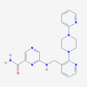 6-({[2-(4-pyridin-2-ylpiperazin-1-yl)pyridin-3-yl]methyl}amino)pyrazine-2-carboxamide