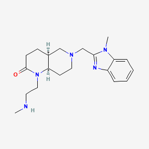 rel-(4aS,8aR)-1-[2-(methylamino)ethyl]-6-[(1-methyl-1H-benzimidazol-2-yl)methyl]octahydro-1,6-naphthyridin-2(1H)-one dihydrochloride