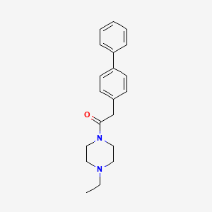 molecular formula C20H24N2O B5307921 1-(4-biphenylylacetyl)-4-ethylpiperazine 