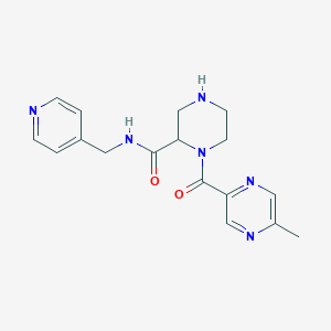 1-[(5-methyl-2-pyrazinyl)carbonyl]-N-(4-pyridinylmethyl)-2-piperazinecarboxamide