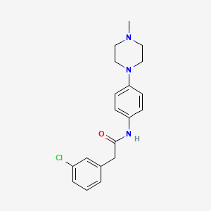 2-(3-chlorophenyl)-N-[4-(4-methyl-1-piperazinyl)phenyl]acetamide