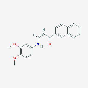 3-[(3,4-dimethoxyphenyl)amino]-1-(2-naphthyl)-2-propen-1-one