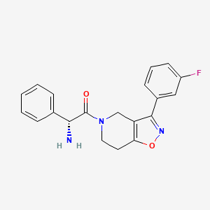 (1R)-2-[3-(3-fluorophenyl)-6,7-dihydroisoxazolo[4,5-c]pyridin-5(4H)-yl]-2-oxo-1-phenylethanamine