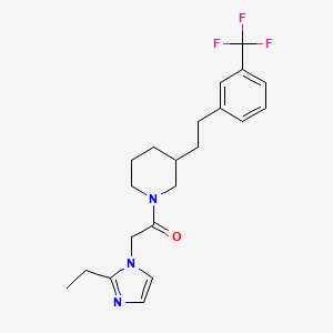 1-[(2-ethyl-1H-imidazol-1-yl)acetyl]-3-{2-[3-(trifluoromethyl)phenyl]ethyl}piperidine