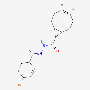 N'-[1-(4-bromophenyl)ethylidene]bicyclo[6.1.0]non-4-ene-9-carbohydrazide