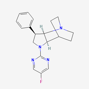 (3R*,3aR*,7aR*)-1-(5-fluoropyrimidin-2-yl)-3-phenyloctahydro-4,7-ethanopyrrolo[3,2-b]pyridine