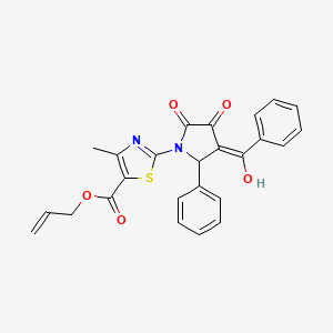 allyl 2-(3-benzoyl-4-hydroxy-5-oxo-2-phenyl-2,5-dihydro-1H-pyrrol-1-yl)-4-methyl-1,3-thiazole-5-carboxylate