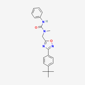 N-{[3-(4-tert-butylphenyl)-1,2,4-oxadiazol-5-yl]methyl}-N-methyl-N'-phenylurea