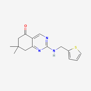 7,7-dimethyl-2-[(2-thienylmethyl)amino]-7,8-dihydro-5(6H)-quinazolinone