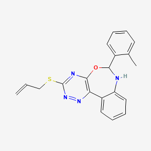 3-(allylthio)-6-(2-methylphenyl)-6,7-dihydro[1,2,4]triazino[5,6-d][3,1]benzoxazepine