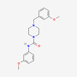 molecular formula C20H25N3O3 B5308215 4-(3-methoxybenzyl)-N-(3-methoxyphenyl)-1-piperazinecarboxamide 