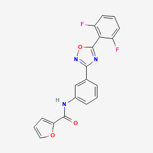 N-{3-[5-(2,6-difluorophenyl)-1,2,4-oxadiazol-3-yl]phenyl}-2-furamide