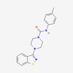 4-(1,2-benzisothiazol-3-yl)-N-(4-methylphenyl)-1-piperazinecarboxamide