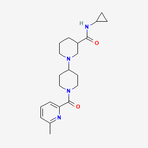 N-cyclopropyl-1'-[(6-methylpyridin-2-yl)carbonyl]-1,4'-bipiperidine-3-carboxamide