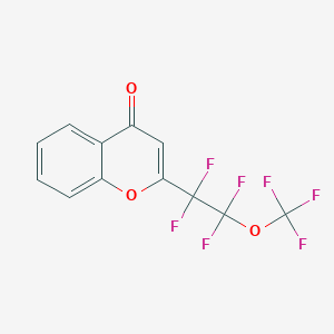 molecular formula C12H5F7O3 B5308262 2-[1,1,2,2-tetrafluoro-2-(trifluoromethoxy)ethyl]-4H-chromen-4-one 