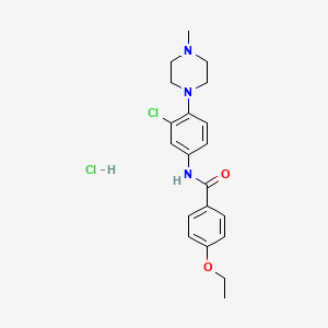 N-[3-chloro-4-(4-methyl-1-piperazinyl)phenyl]-4-ethoxybenzamide hydrochloride