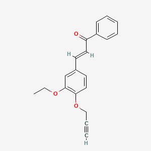 3-[3-ethoxy-4-(2-propyn-1-yloxy)phenyl]-1-phenyl-2-propen-1-one