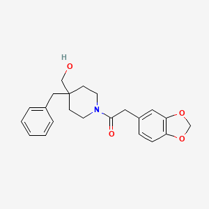 [1-(1,3-benzodioxol-5-ylacetyl)-4-benzylpiperidin-4-yl]methanol