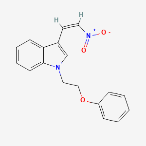 3-(2-nitrovinyl)-1-(2-phenoxyethyl)-1H-indole