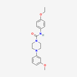 N-(4-ethoxyphenyl)-4-(3-methoxyphenyl)-1-piperazinecarboxamide