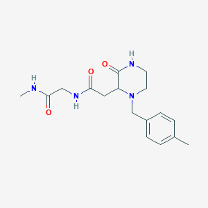 N~1~-methyl-N~2~-{[1-(4-methylbenzyl)-3-oxo-2-piperazinyl]acetyl}glycinamide