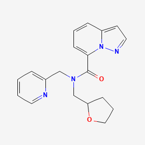 N-(pyridin-2-ylmethyl)-N-(tetrahydrofuran-2-ylmethyl)pyrazolo[1,5-a]pyridine-7-carboxamide